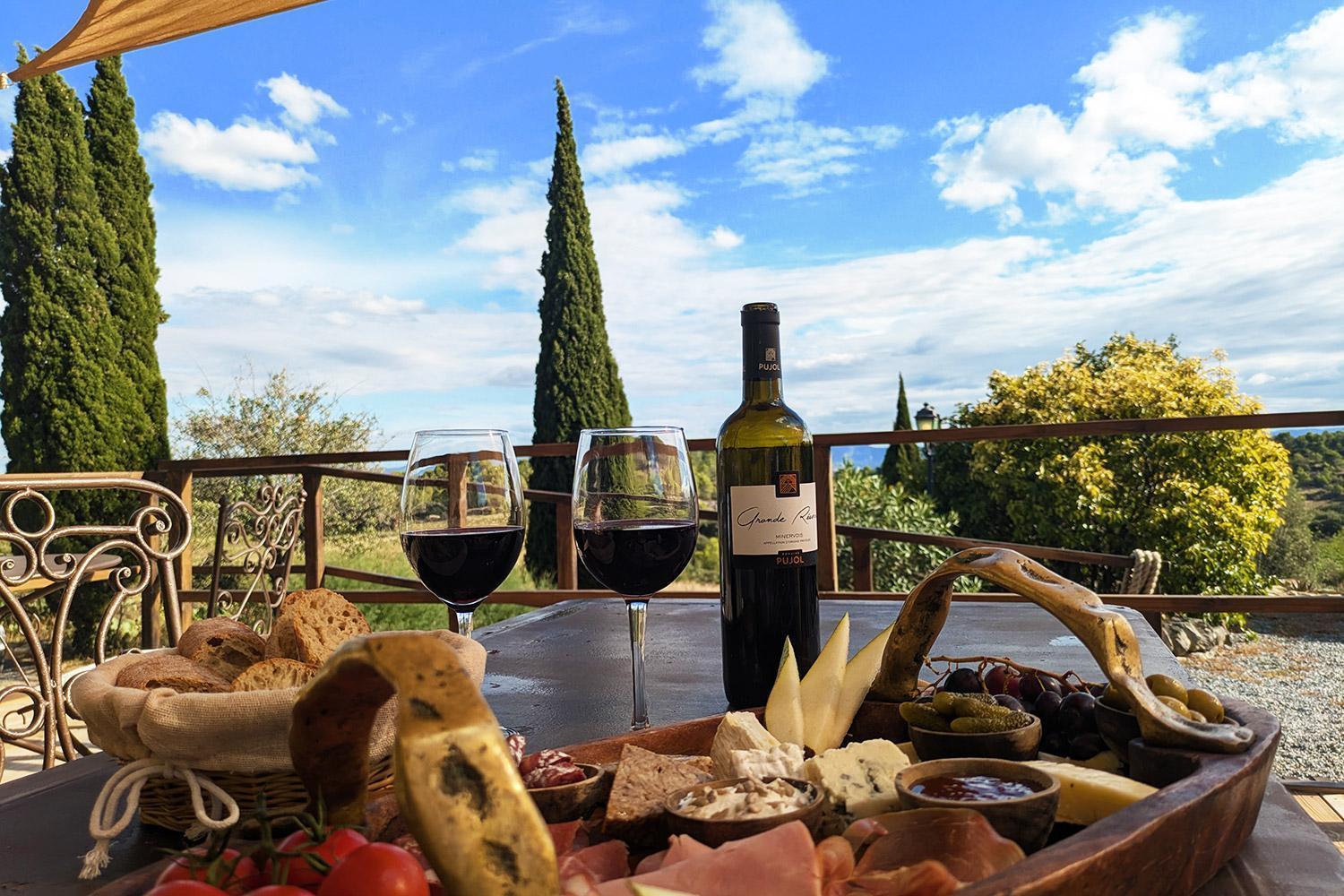 Gasthaus Domaine De Palatz Laure-Minervois Exterior foto
